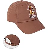 Desert Cactus Lehigh University Baseball Hat Mountain Hawks Brimmed Embroidered Cap Adjustable Cloth Strap Adult (Style A) Brown