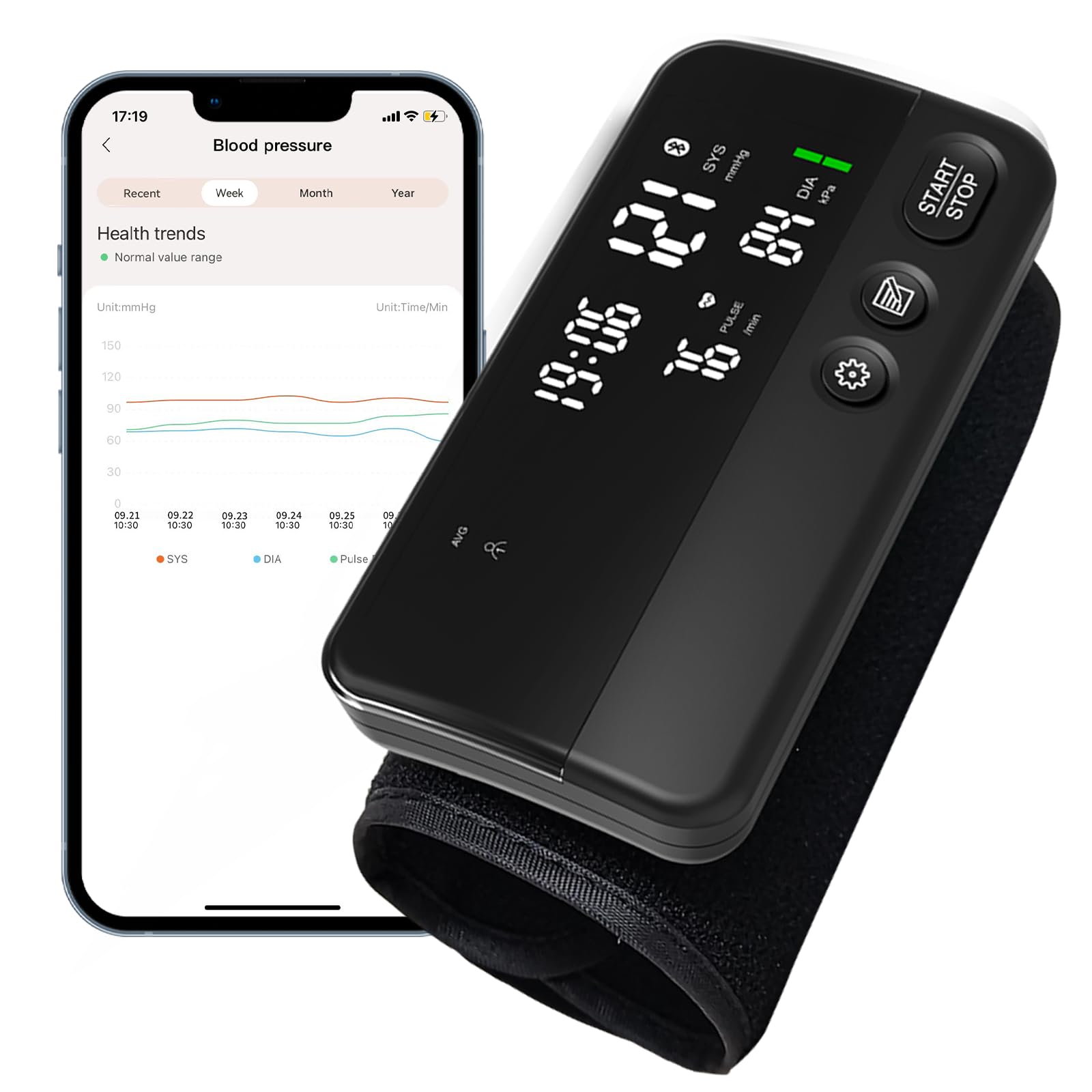 Photo 1 of METIKO Wireless Blood Pressure Monitor Upper Arm(Cuff 8.6"-12.6") FSA/HSA Bluetooth Blood Pressure Machine, Ultralight Portable Rechargeable Blood Pressure Monitor, App Enabled iOS/Android BP Machine