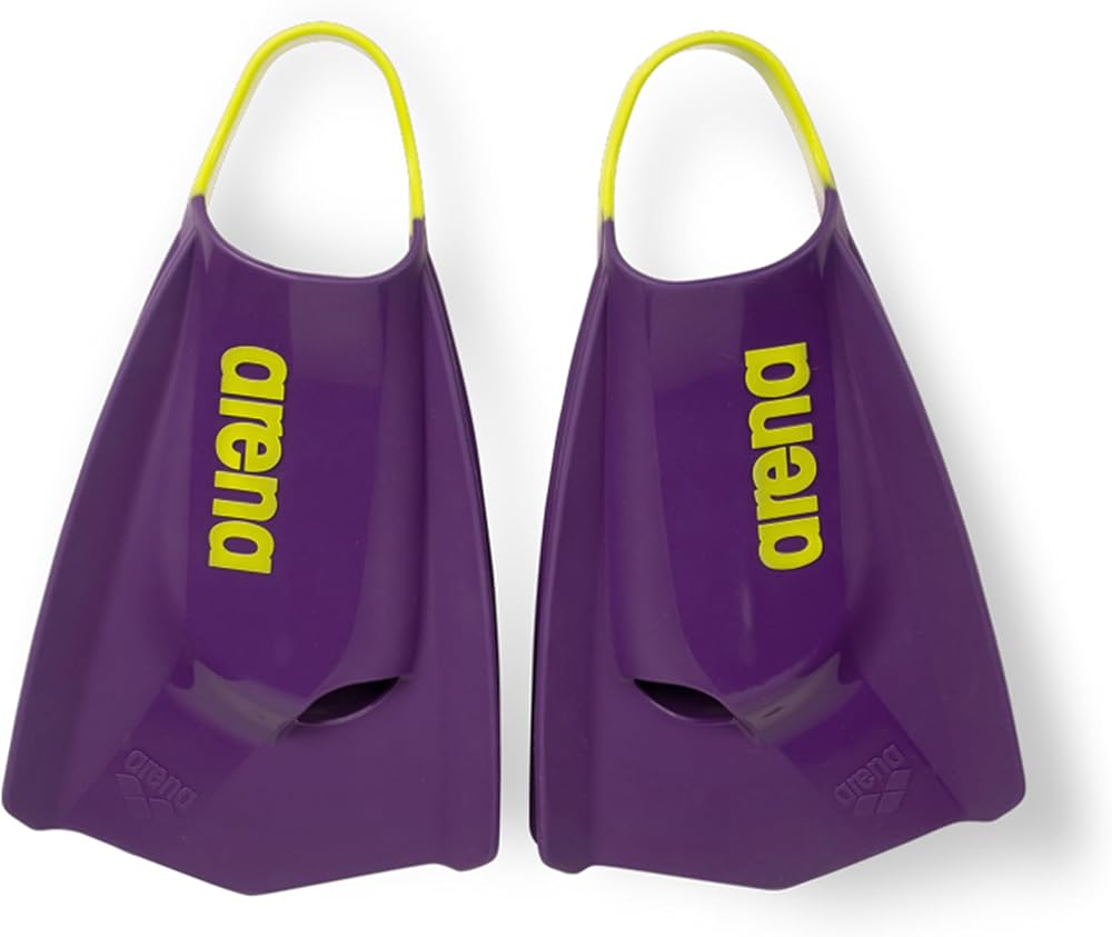 Arena Powerfin Pro II Training Fins Unisex Silicone Short Blade Plum Arctic