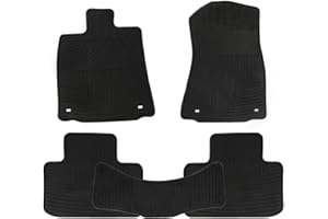 Matericuo Car Floor Mats Custom Fit for Lexus is 250/IS 300/IS 350/IS 200t/IS 250f 300f 350f 2013-2024 Black Rubber Auto Liner Mats All Weather Protection