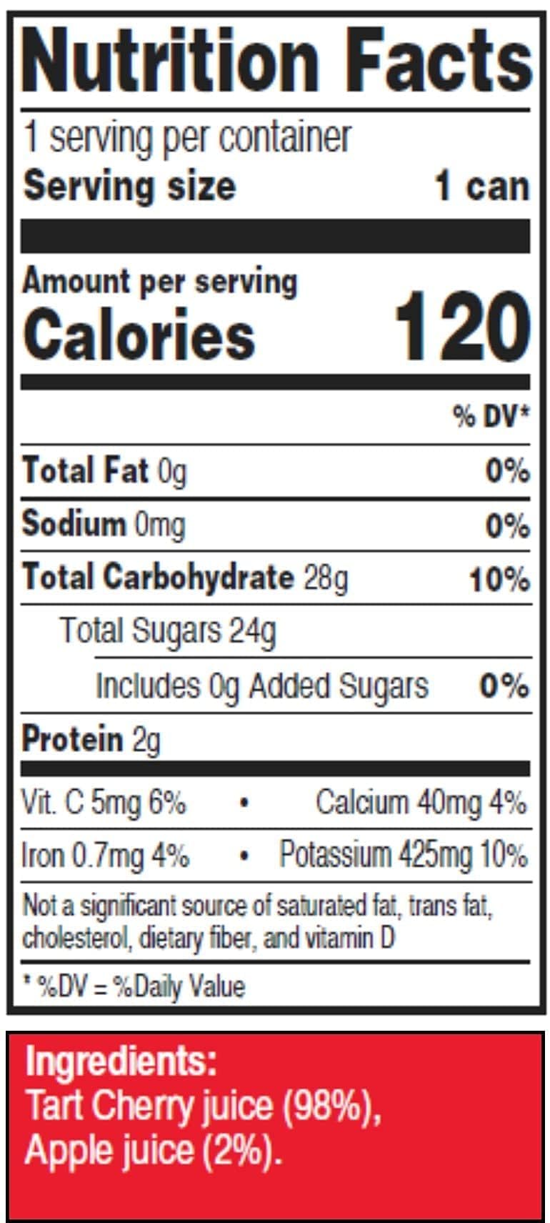 Juice Performer Tart Cherry Juice - 100% Juice for Sleep Support and Enhanced Muscle Recovery - Post Performance Recovery Drink - Superfood Athletic Fuel 8.4 Fl.Oz. (12 Pk) Gluten Free