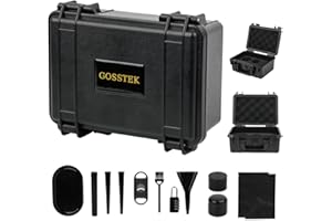 Gosstek Smell Proof Safe Locking Box with 10 PCS Accessories, Durable Airtight ABS Hard Case – Heavy Duty Storage Container for Travel & Home, Great Gift Choice