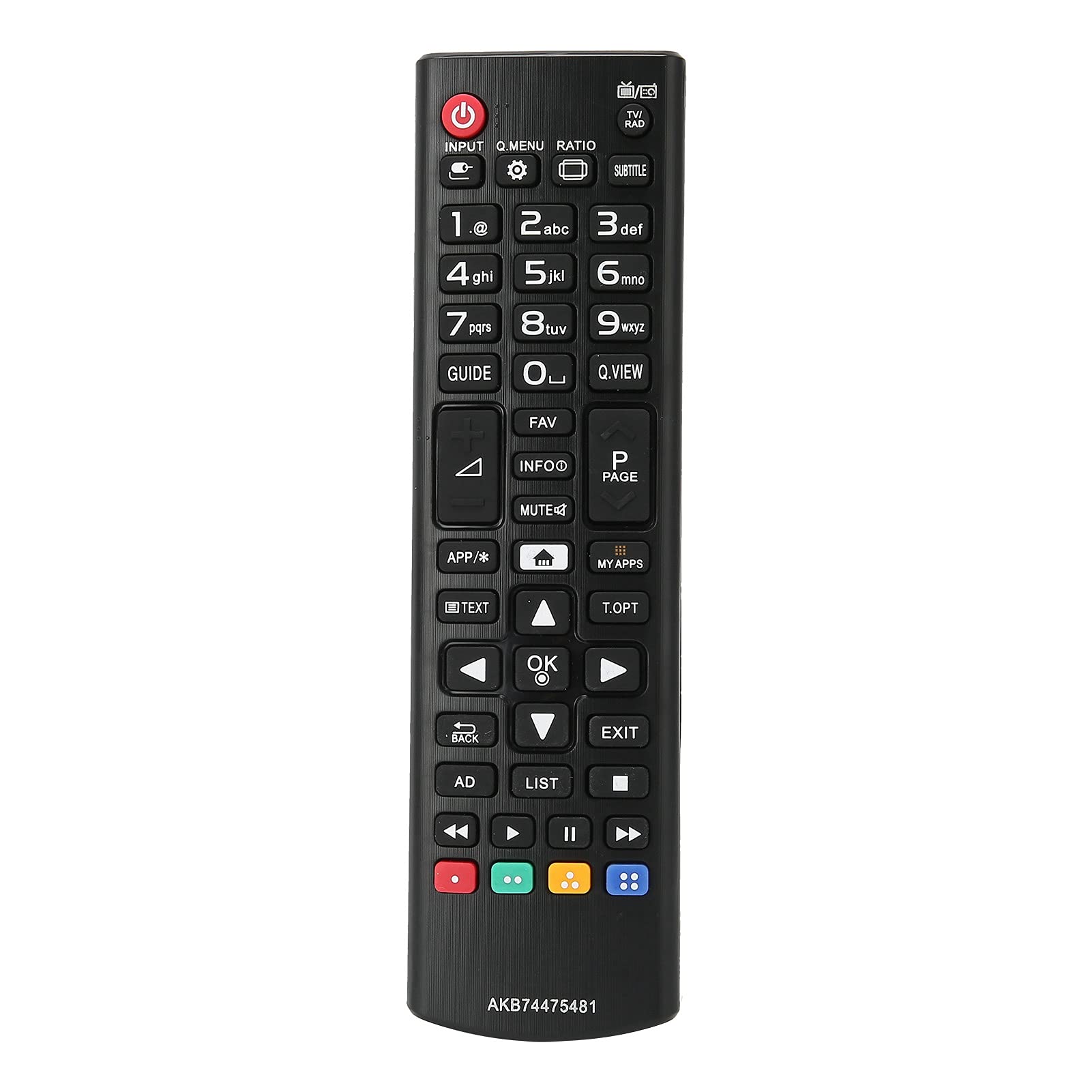 ASHATA TV Remote Control for LG, AKB74475481 Replacement Television Remote Controller for LG 65UH950V 49LB550V 49UH610V 43LF590V 49UF640V 49LF590V 49LB870V