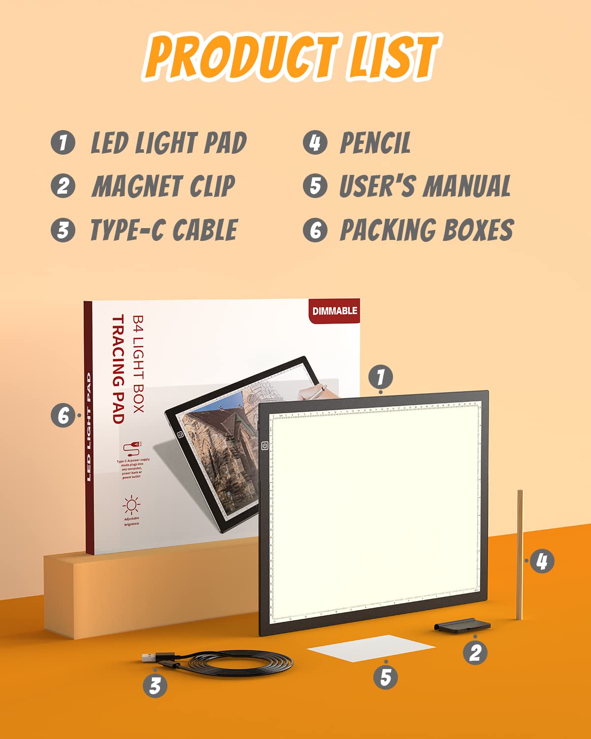 KACOLA A3s Light Pad for Diamond Painting, Light Board, Tracing Light Box by Magnetic for Weeding Vinyl, Ultra-Thin Copy Board with 3 Adjustable Brightness for Drawing, Sketching, Animation
