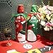 4pcs Christmas Wine Bottle Covers Bags,CHFUN Snowman and Santa Claus Wine Bottle Bag for Table Holiday Decorations