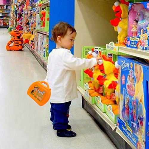 QuadPro Kids Toy Tool Set 21 Pieces Durable Tool Box with Electric Drill, Hammer, Hat and More,Toddler STEM Toys for Boys and Girls