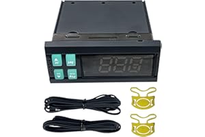 ZHENYUAN IR33F0AHA0 Digit Temperature Thermostat with 2 Temperature Sensor Probes 115V Compatible with Atos-a True Migali Avantco Replace# IR33F0AHA0 17819471