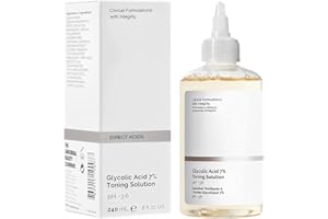 HANYLULU Ordinary Glycolic Acid Toning Solution, 8 Fl Oz Glycolic Acid 7% Toner Gently Exfoliates, Smooths Skin Texture, Improvement Visible Clarity & Also Addressing Uneven Tone, Reveal Radiant Skin