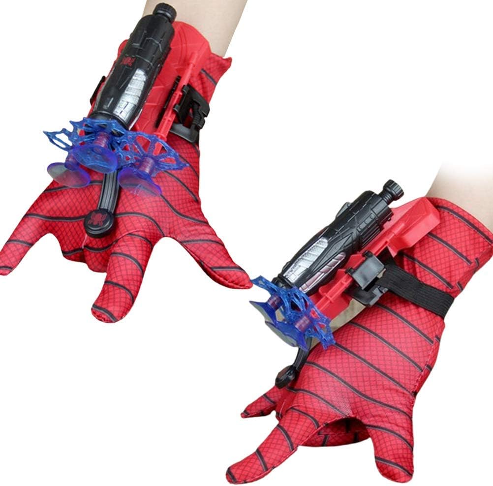 Ou Trouver Les Gants De Spider Man Usmato Gants de Lanceur pour Spider-Man, Gant de Cosplay en Plastique