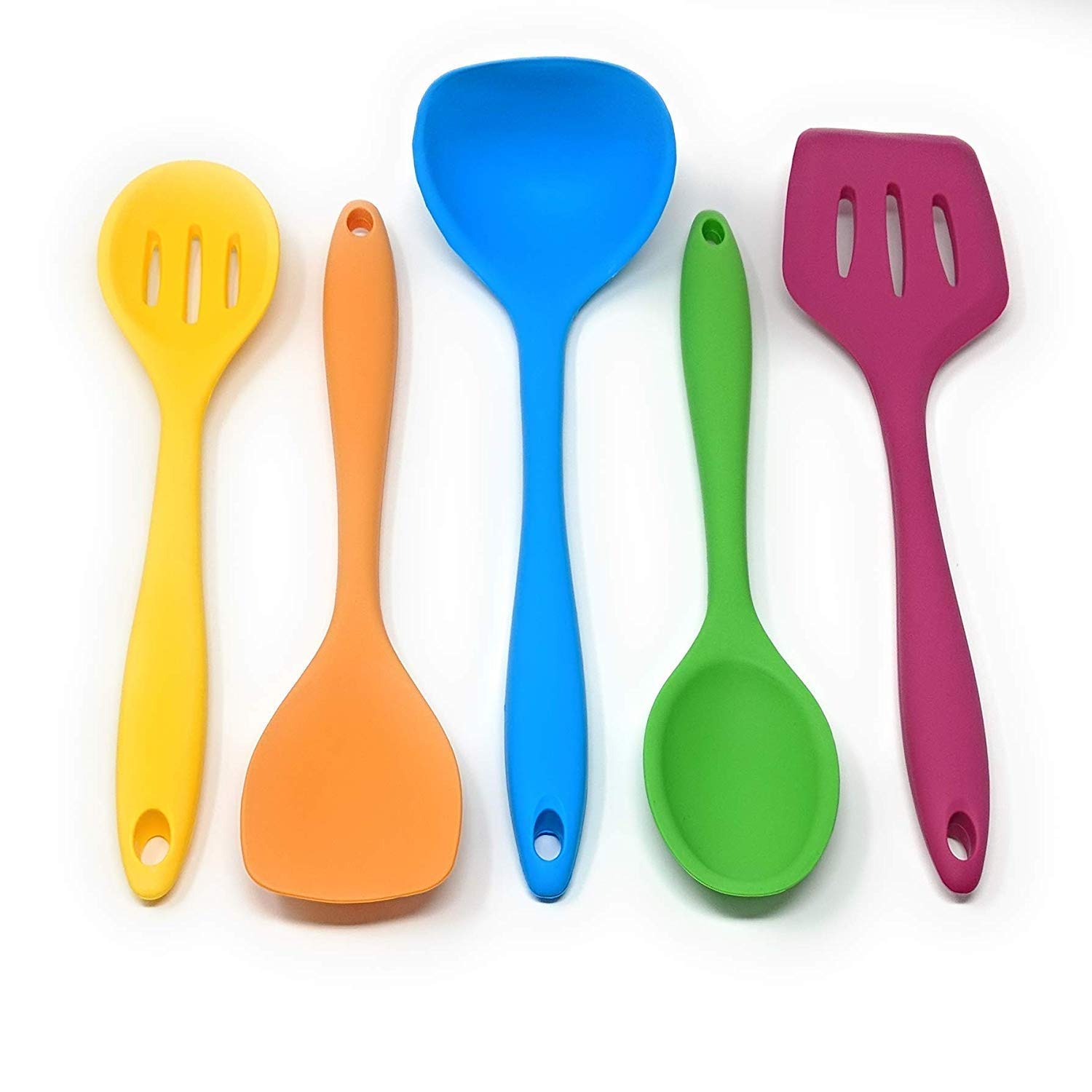 Kitchen Utensils Silicone Heat Resistant Non Stick Kitchen Utensil Set Cooking Tools Turner Whisk Spoon Brush Spatula Ladle Slotted Turner Tongs Pasta Fork Multy Buy Online In Antigua And Barbuda At Desertcart 116831970