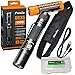 Fenix UC35 V2.0 2018 USB Rechargeable 1000 Lumen Cree XP-L HI V3 LED Flashlight with, 3500mAh rechargeable battery, USB charging cable and EdisonBright cable carry case bundle