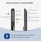 Norwii N76 Wireless Presentation Clicker 100M USB Rechargeable Hyperlink Clicker view 4
