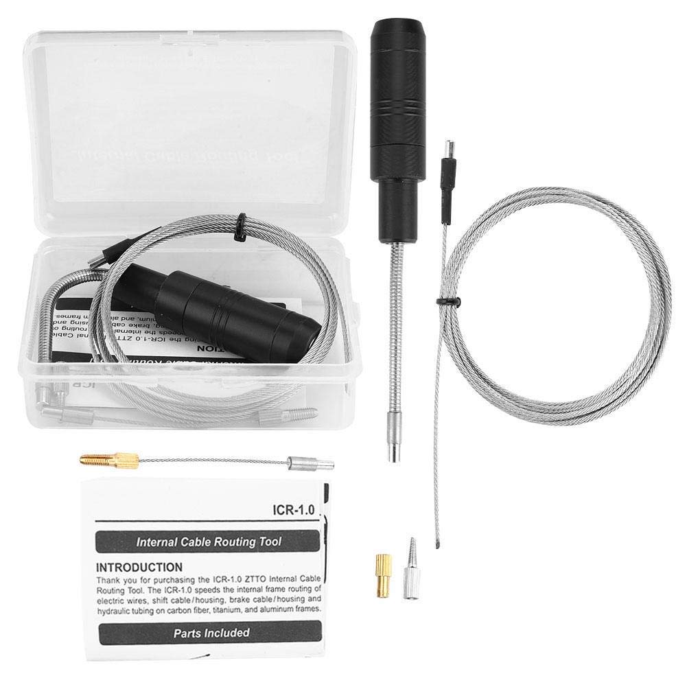 Dilwe Magnetic Bicycle Internal Cable Routing Tool, Stainless Steel Flexible Kit for Road Mountain Bikes Hydraulic Brakes