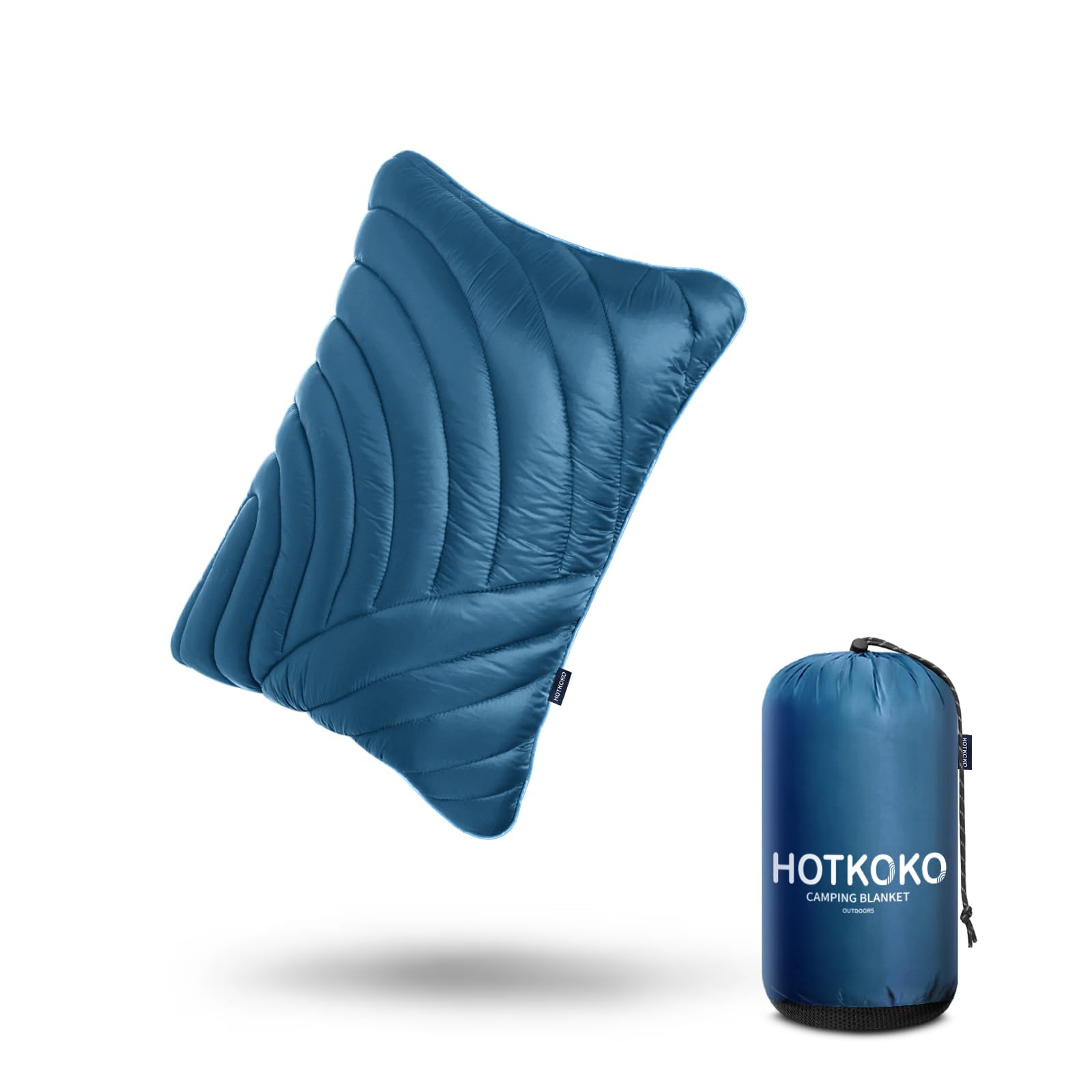 Photo 1 of hotkoko Camping Pillow,Supportive Compressible Travel Pillow Middle Size Lightweight Camp Pillow with Storage Bag for Camping,Hiking,Backpacking,Airplane