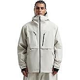 GSOU SNOW Men's Ski Jacket Waterproof Snowboard Jackets Windproof Baggy Snowboarding Coat Winter Outdoor Sports Snow Hooded