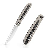 FLISSA Folding Pocket Knife, EDC Knife with D2