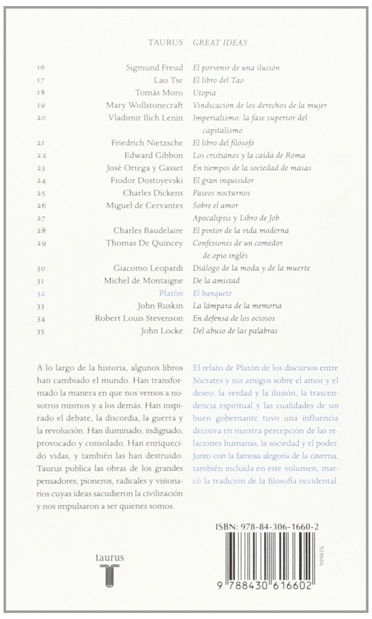 El Banquete Platon 9788430616602 Amazoncom Books - 