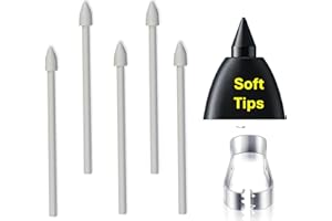 【 5Pcs Soft Tips】 Tab S9 | Tab S10 S Pen Tips Replacement for Samsung Galaxy Tab S9 FE/S9/S9+/S9 Ultra, Tab S10/S10+ S10 Ultr