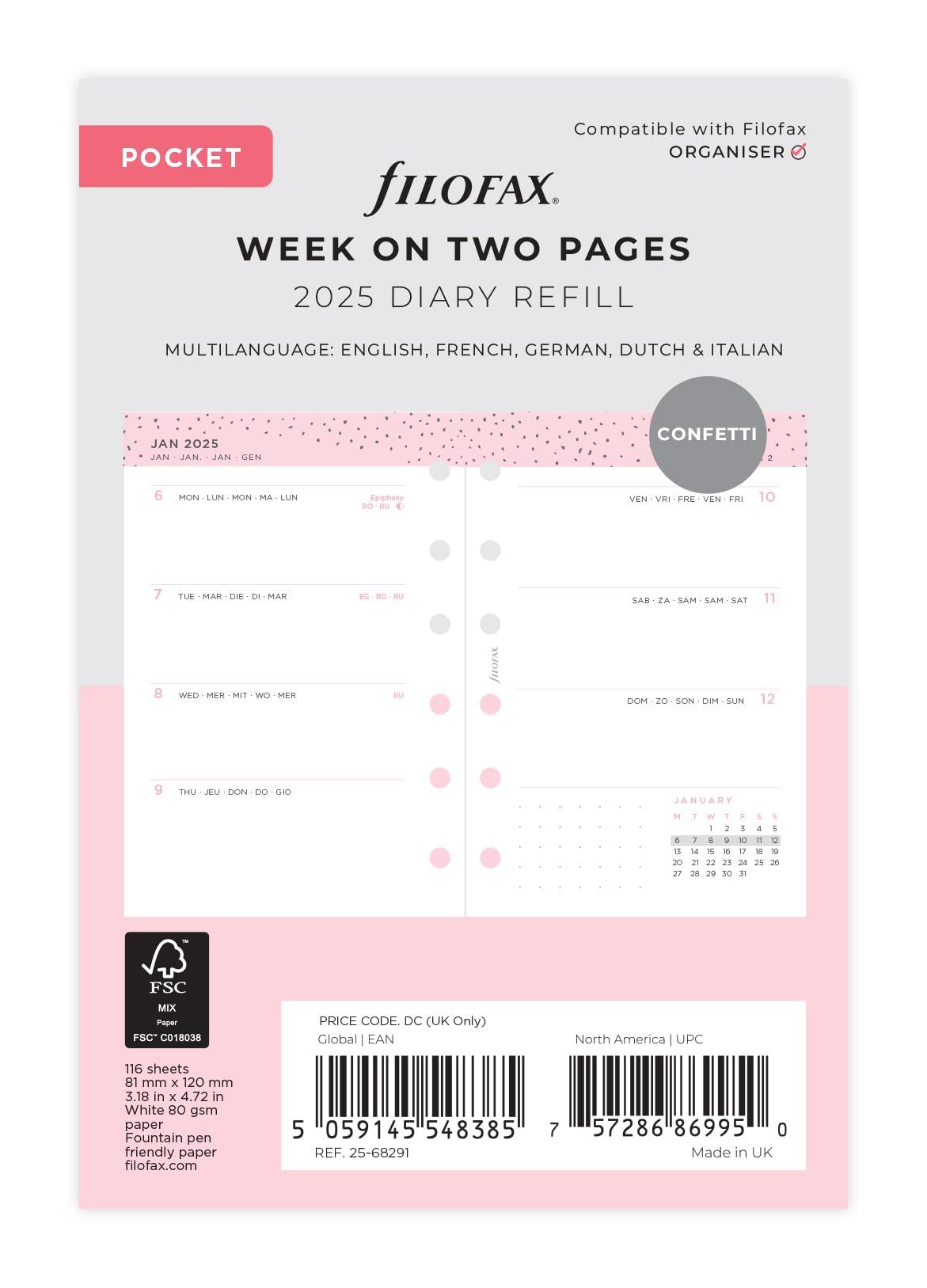 Pocket Confetti week on two pages 2025 โ image 1