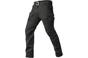 CARWORNIC Gear Men's Tactical Cargo Pants Waterpoof Lightweight Rip Stop EDC Military Combat Trousers