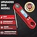 Kizen Instant Read Meat Thermometer - Best Super Fast Talking Digital Thermometer for Food, Kitchen, Cooking BBQ, Grill! 2018 UPGRADED MODEL (Red)