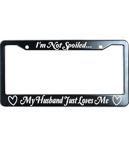 Princess Parking Only Rhinestone License Plate Frame