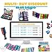 Blue Squid Face Paint Party Pack | 12 Color, 30 Stencils, 2 Brushes | Best Value Face Painting Set for Kids | Vibrant Water Based Non-Toxic FDA Approved