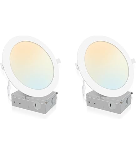 LUXRITE 8 Inch LED Disk Lights, 27W, 5CCT 2700K | 3000K - View #10