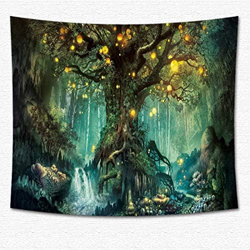 mmzki European tapestry fantasy fantasy polyester printing tarpaulin European and American home decoration tapestry 4 150 * 130cm