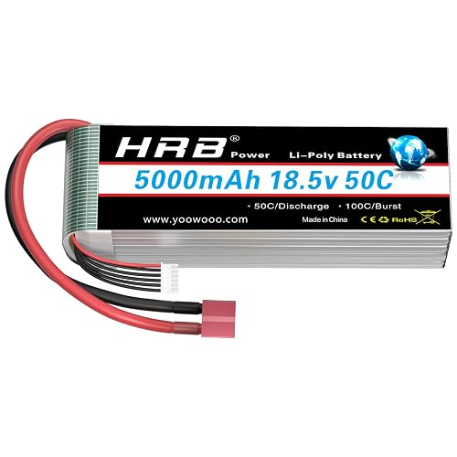 Compatible Rrc Battery HRB 5S Lipo Battery 18.5V 5000mAh 50C T RC Lipo Battery Compatible with ...