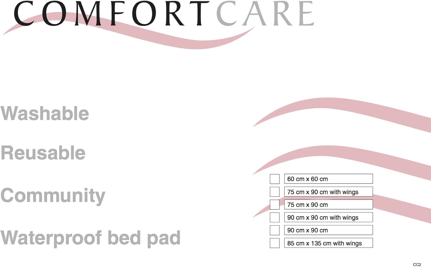 ComfortCare Community Washable Incontinence Bed Pad, 60 × 60 cm Reusable Waterproof Absorbent Mattress Protector Suitable for All Ages - Image 4