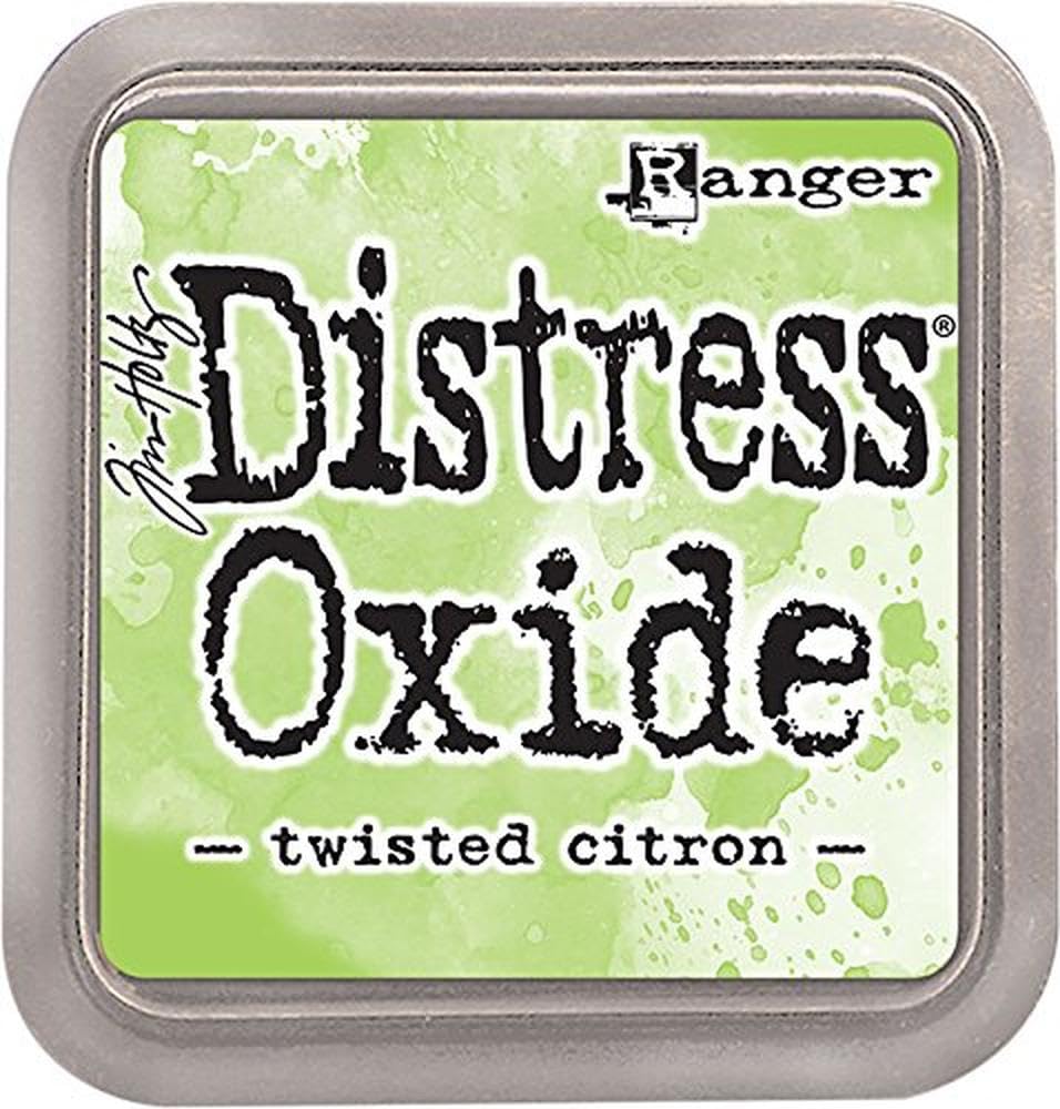 Ranger Tim Holtz TDO56294 Distress Oxide Pad-Twisted Citron, Synthetic Material, Green, 7.5 x 7.5 x 1.9 cm