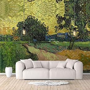 Wall Murals for Bedroom Starry Night by Van Gogh Famous Paintings Large Removable Wallpaper Peel and Stick Wall Stickers - 66x96 inches