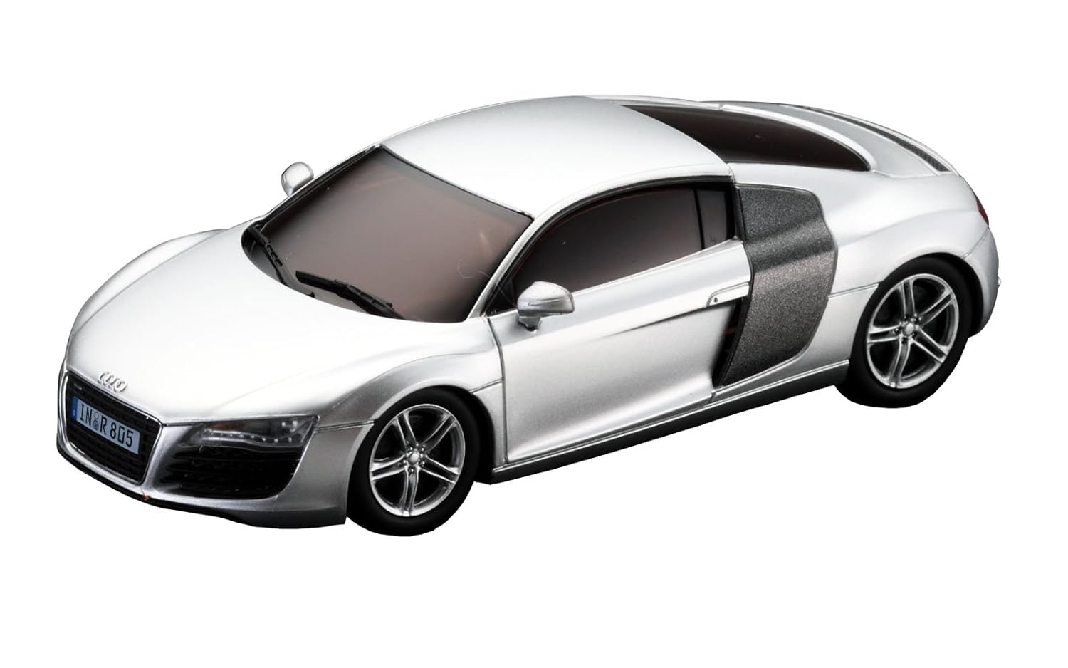 Kyosho D DSLOT Audi R Coche de carreras miniatura escala : plateado