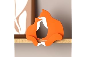 Putska Woodland Nursery Decor - Wooden Animal for Baby Boy Nursery Decor, Forest Decoration for Room, Shelf, Bedroom (Fox)