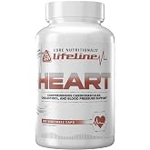 Core Nutritionals Lifeline Heart Supplement, Heart Support, 180 Veg Caps | Cardiovascular Support, Heart Health Support, Hawthorn Berry, Bergamot, Resveratrol, Antioxidant Support