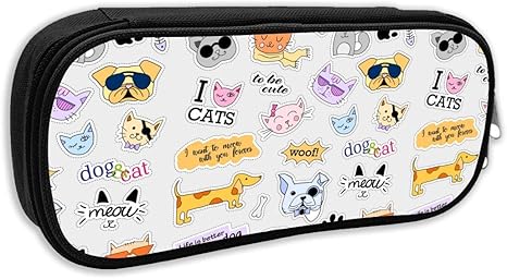 Amazon Co Jp ペンケース 動物 スティッカー 英語 多機能 筆箱 男の子 女の子 高校生 小物入れ 防水 文具ケース 筆入れ 収納ポーチ 大容量 おしゃれ ファスナータイプ おしゃれ 文房具 ペンポーチ ホーム キッチン