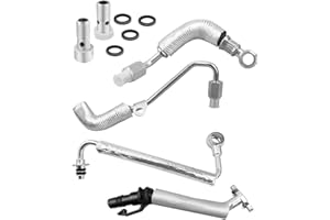 ANODZU Turbo Oil Feed & Return Pipe Drain for 667-023 Turbocharger Line Replacement Kit Fit for Chevy Cruze Sonic Buick Encore 1.4L, Replace 55587854 555592600 55568031 55567067