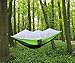 Camping Hammock, Trofoty Portable Hammock with Mosquito Net Parachute Nylon Fabric Lightweight Hammock for Beach, Traveling, Hiking, Mountain,Adventure,Outdoor Jungle