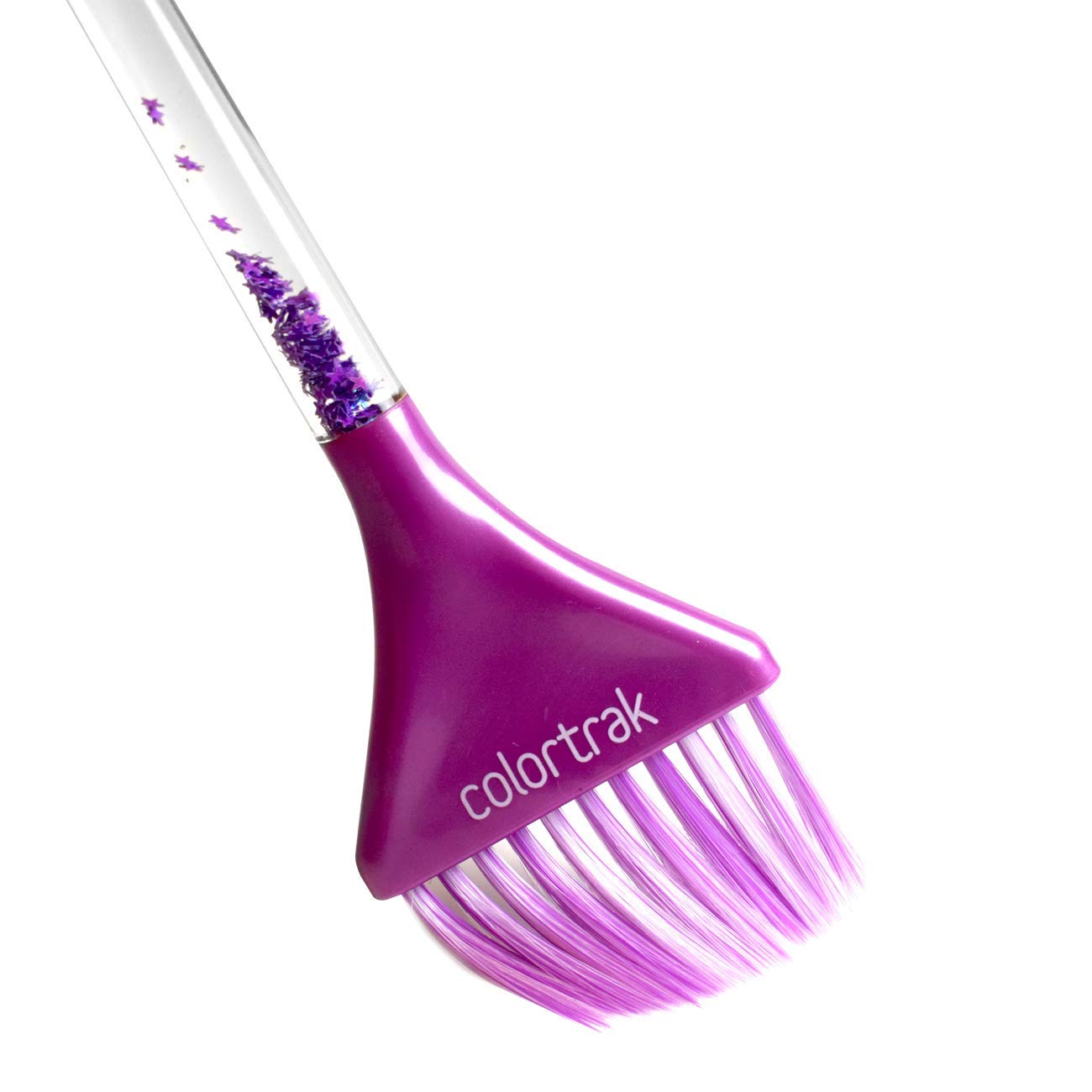 Colortrak Liquid Glitter Tint Brush, Ultra Soft Feather Bristles, Glitter Moves While You Work, Natural Finish, Precise Coloring Effects, Reusable, Easily Washable : Beauty
