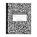 ROARING SPRING Flexible Cover Composition Notebook, Black Marble, Wide Ruled w/Margin, 48 Sheets (96 Pages), 8.5