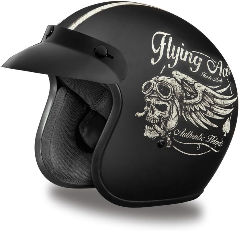 Daytona Helmets Motorcycle Open Face Helmet Cruiser Flying