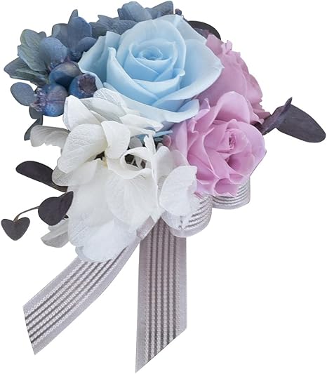 Amazon Merci La Fleur プリザーブドフラワー コサージュ 手作りキット Ciel シエル ブルー フラワーアレンジメント オンライン通販