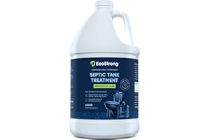 Septic Tank Treatment - 1 Gallon Professional Grade Liquid | Live Bacteria & Enzyme Formula - Erase Septic Odor & Prevent Sep