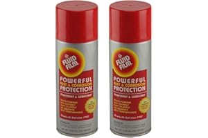 Fluid Film Powerful Rust & Corrosion Protection, Metal Surfaces Penetrant & Lubricant, Marine, Automotive, Industrial, Home (2 x 11.75 Oz Spray Cans)