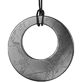 SHUNGITE TOLVU Shungite Necklaces - Various Geometric Shapes Pendants - Authentic Rare Stone