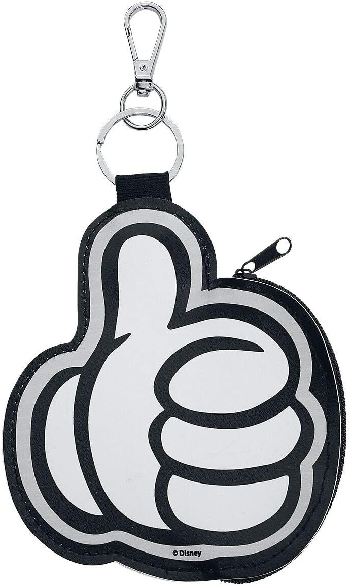 Cerdá Llavero Monedero Mano Mickey Casual Daypack, 10 cm, White (blanco), 10 centimeters