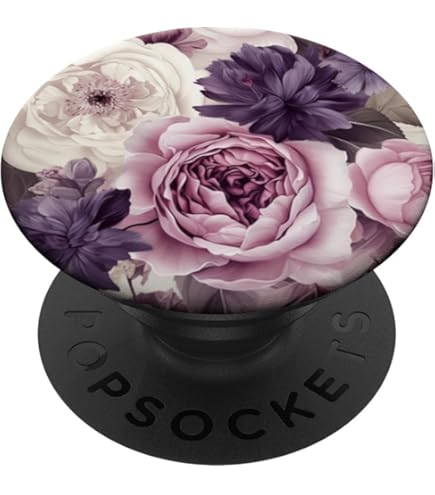 Amazon.com: Pink Roses Shabby Chic Floral PopSockets PopGrip for