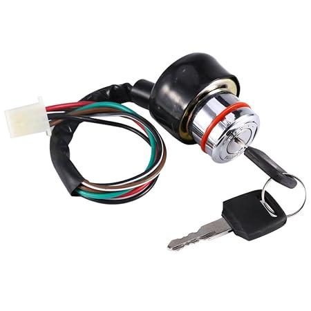Amazon.com: Universal 6 Wire Ignition Switch 3 Position 2 Keys