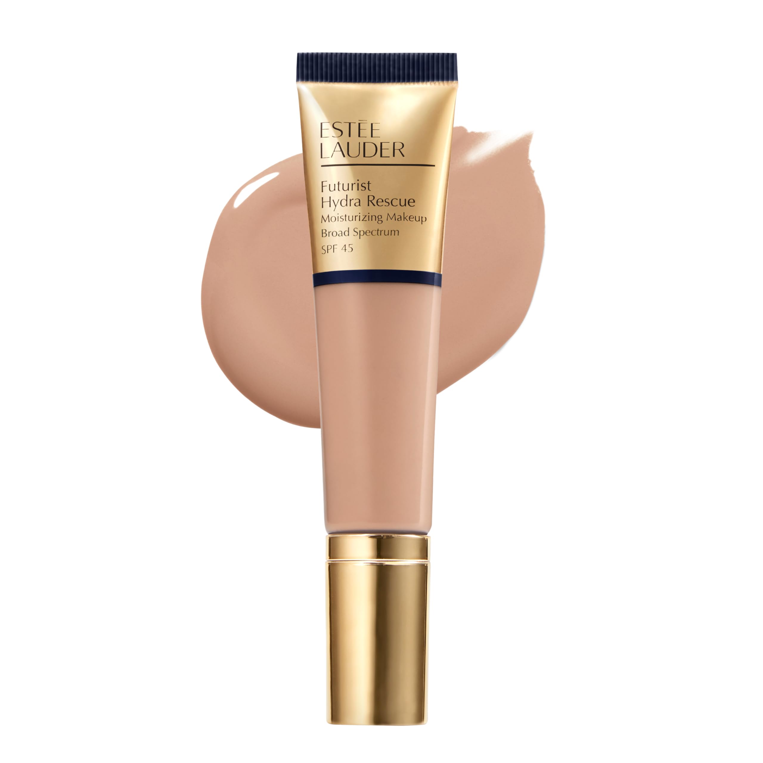 Estée Lauder Futurist Hydra Rescue Moisturizing Foundation Makeup SPF 45 for a 12-Hour Glow, 1.2 Fl Oz, 3N2 Wheat Image